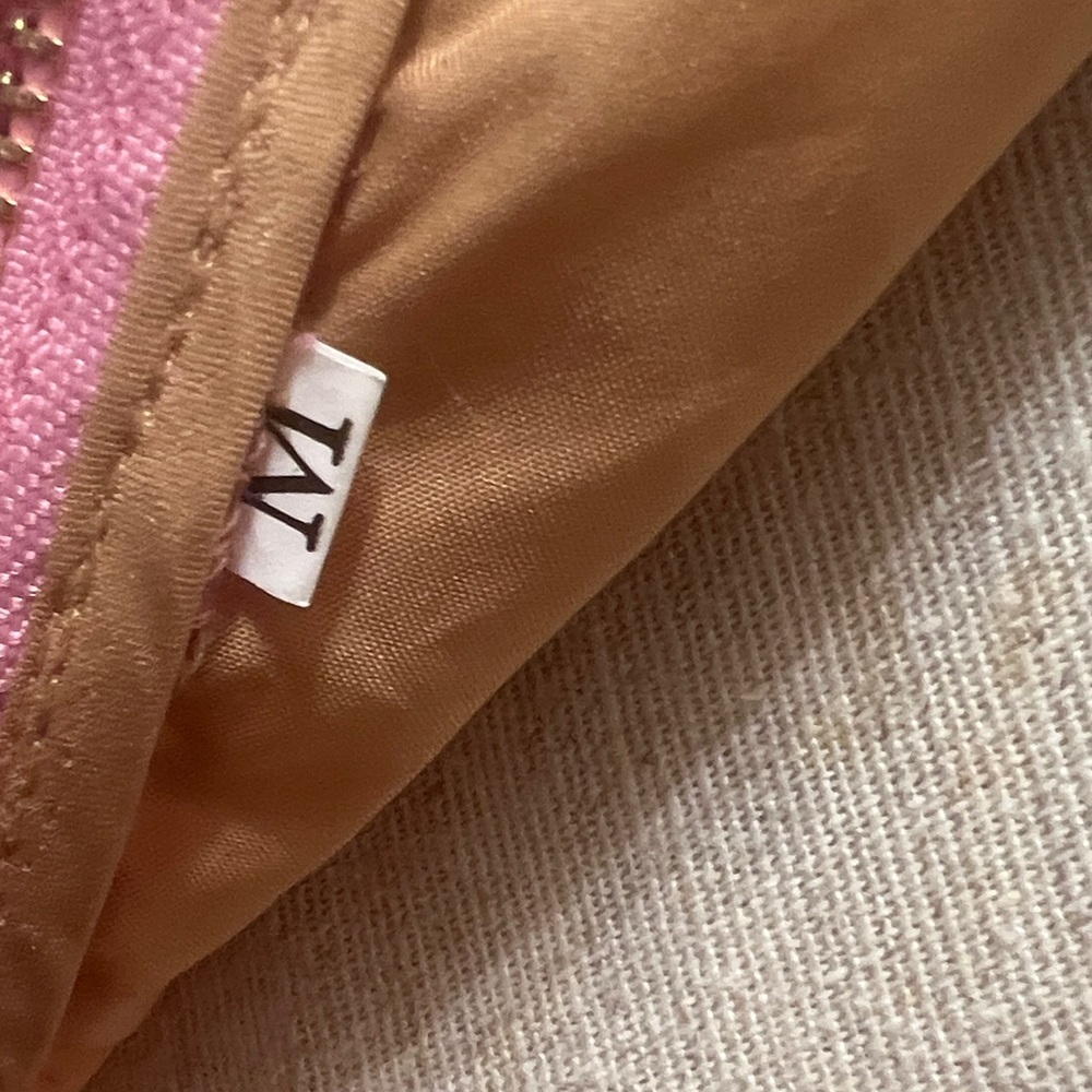 Self-Portrait Pink Lace Midi Dress belt is missing size M - Picture 10 of 12